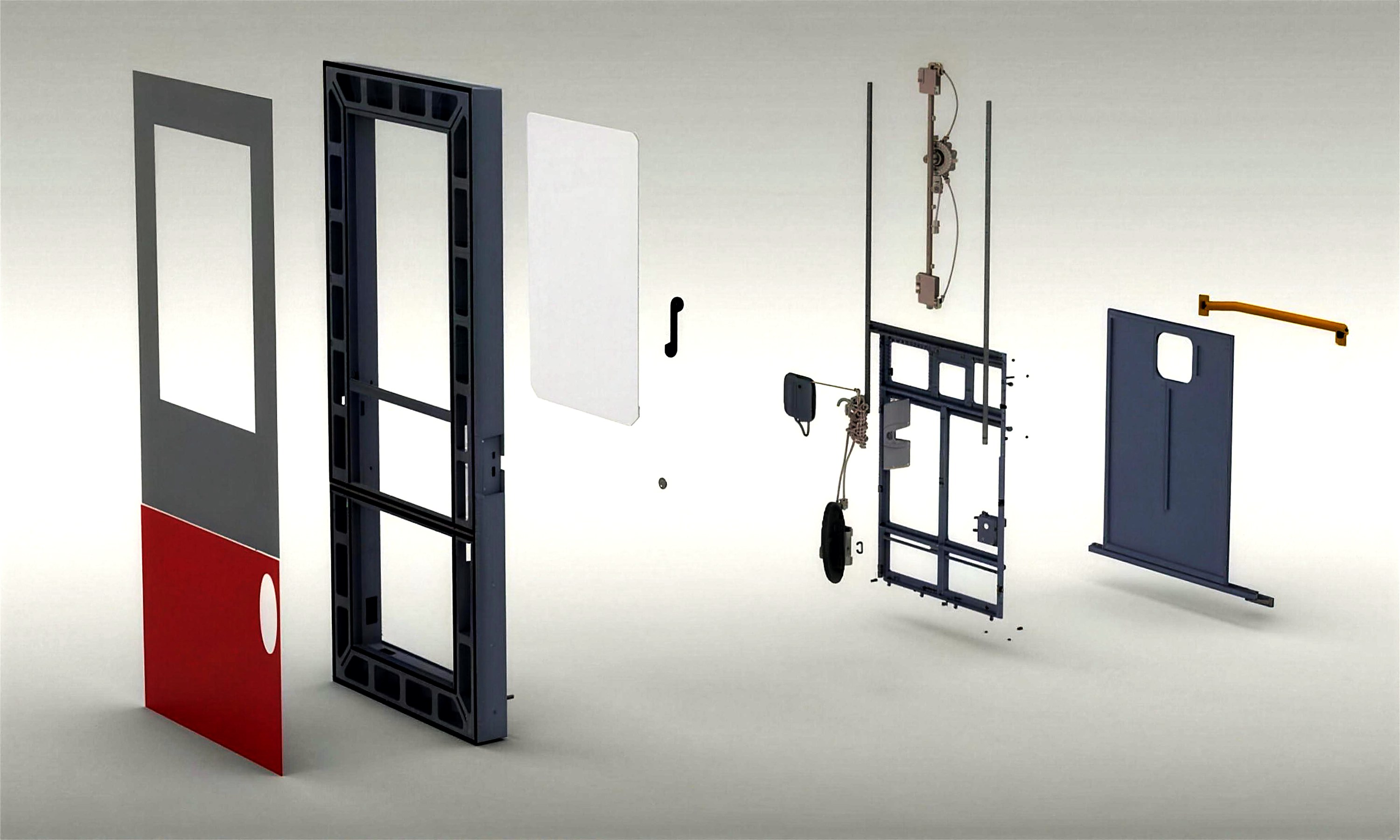 Türsystem mit Rahmen und Anbauteilen – Ziegler
